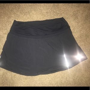 lululemon black tennis skirt